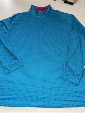 Birdie Bound geometric quarter zip size large